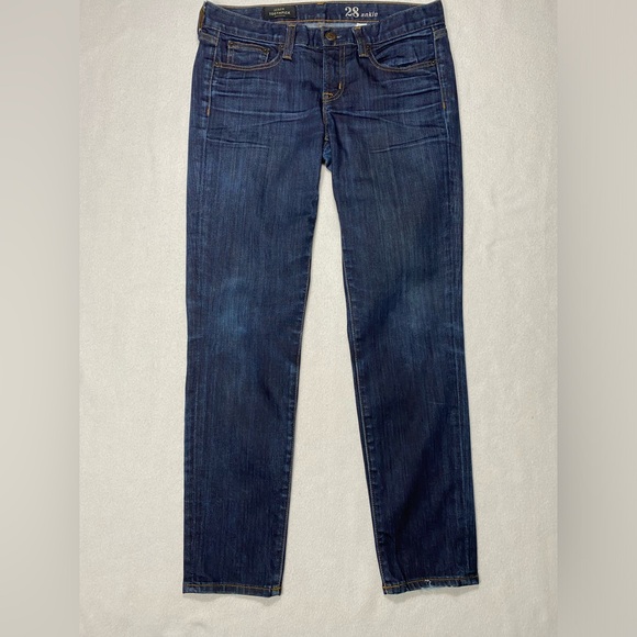 J. Crew Denim - J Crew Toothpick Ankle Dark Wash Jeans Size 28 #1330
